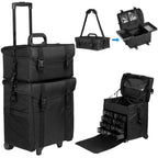 Valise Trolley - Maquillage Professionnel - Beauty Case Trolley - Multi Rangement