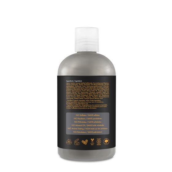 Shea Moisture - African Black Soap Bamboo Charcoal Deep Balancing Conditioner - Après-shampoing - Revitalisant équilibrant au savon noir africain et au charbon de bambou - 384 ml