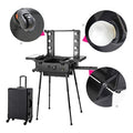 Valise Studio Make-up Trolley - Table de maquillage Professionnel avec Ampoules