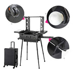 Valise Studio Make-up Trolley - Table de maquillage Professionnel avec Ampoules