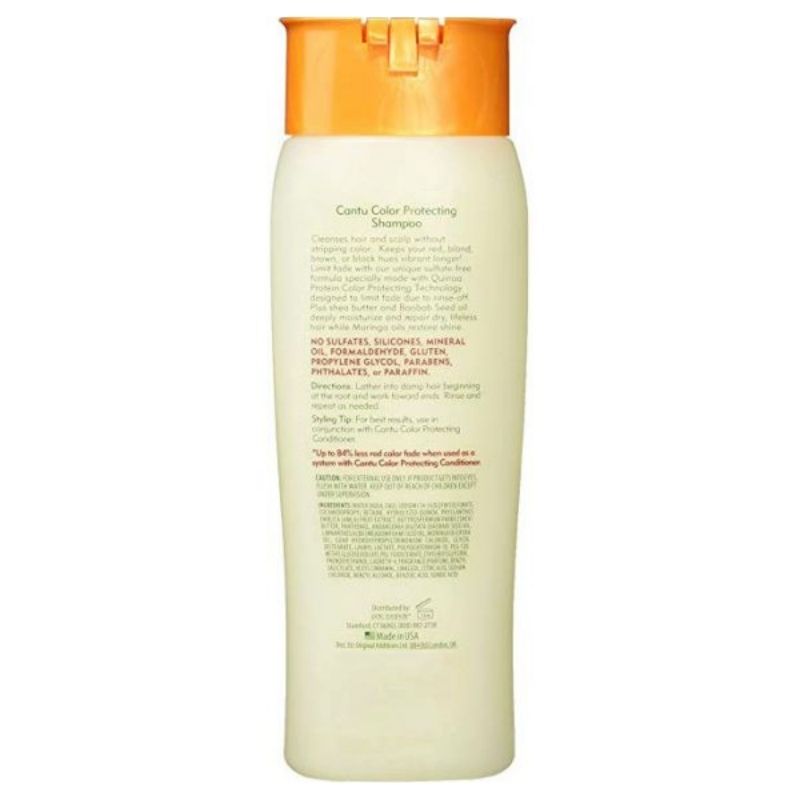 Cantu Shea Butter Anti Fade Color Protecting Shampoo, Conditioner & Masque - Kit De Soin Pour Cheveux Coloré Sans Sulfate