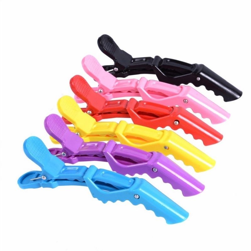 Lot de 6 Pinces - Clips - Barrette à cheveux dent de Crocodile