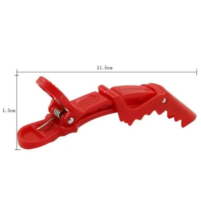 Lot de 6 Pinces - Clips - Barrette à cheveux dent de Crocodile