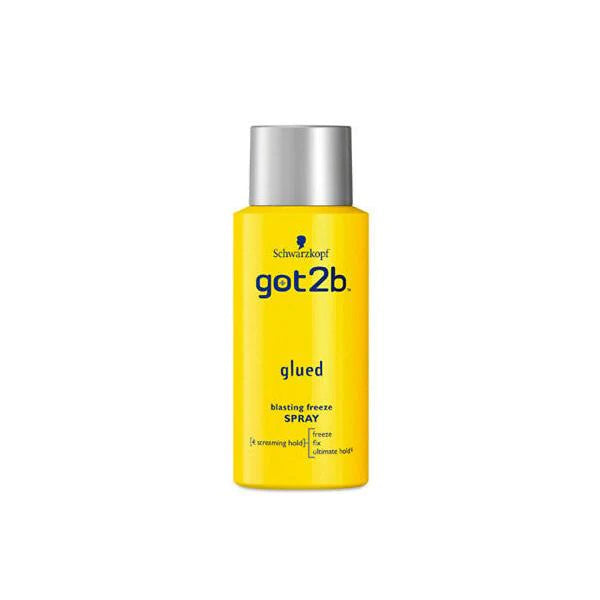 Schwarzkopf Got2B Glued Blasting Freeze Hairspray Mini 100ml – Spray Fixateur Ultra Forte Tenue Format Voyage