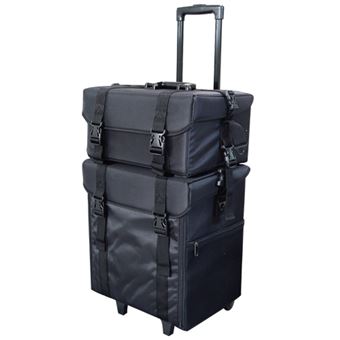 Valise Trolley - Maquillage Professionnel - Beauty Case Trolley - Multi Rangement