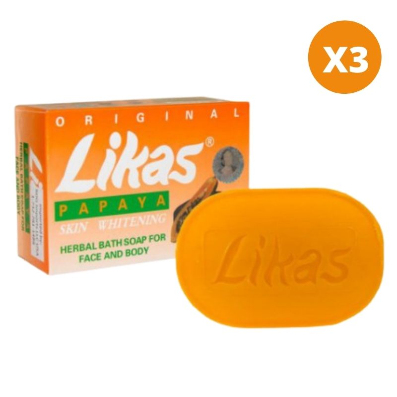 Pack de 3 - Savon Végétal Likas Papayas 100% Naturel