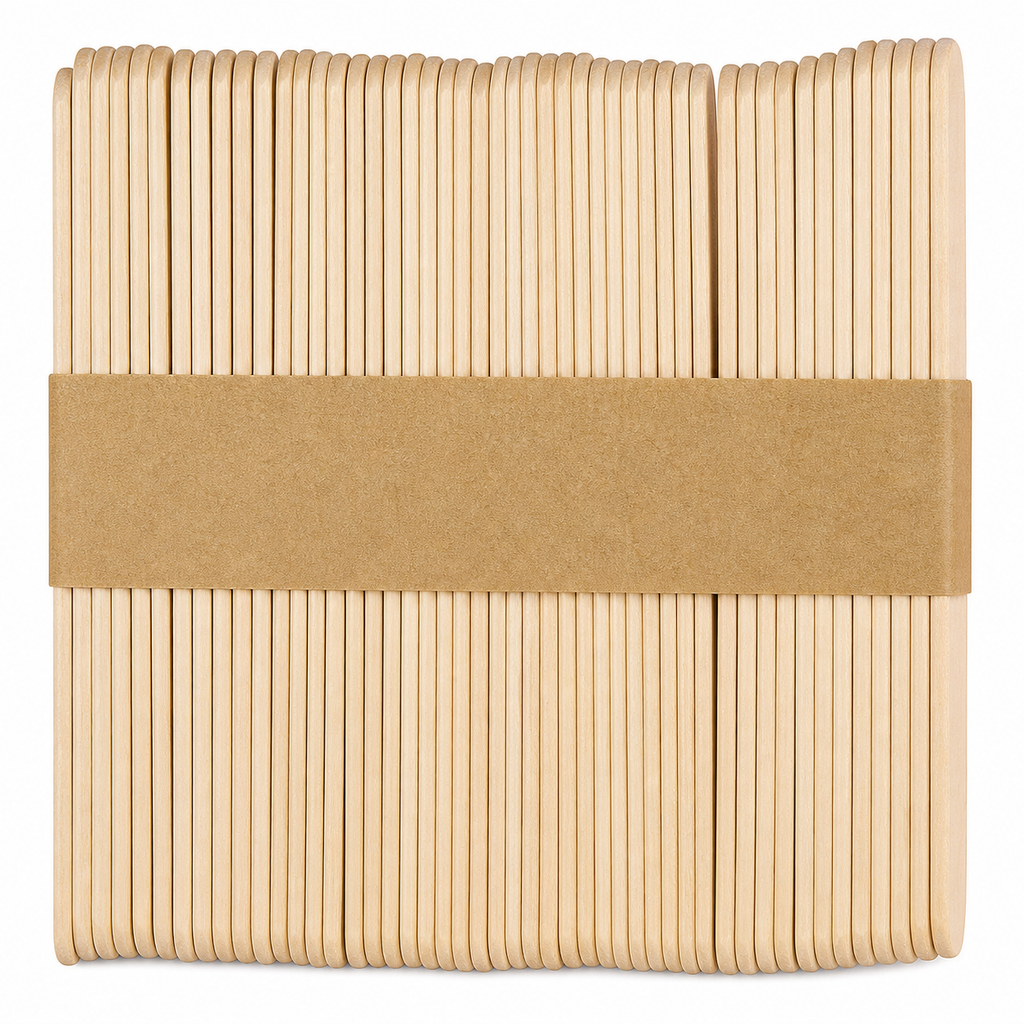 Spatules en Bois Jetables pour Épilation – 100 Pièces | Bâtonnets de Cire Professionnels