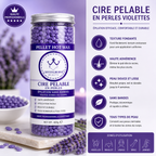 Cire Pelable en Perles Violettes – Épilation Sans Bandes Usage Professionnel