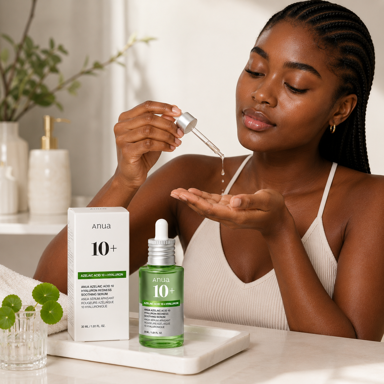 ANUA Azelaic Acid 10 Hyaluron Redness Soothing Serum – Sérum Apaisant Anti-Rougeurs