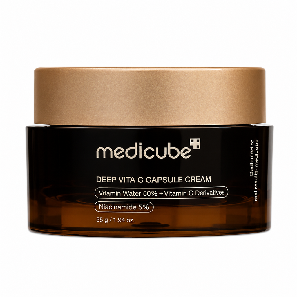 Medicube Deep Vita C Capsule Cream – Crème Éclat à la Vitamine C et Niacinamide pour Taches et Teint Uniforme – 55 g