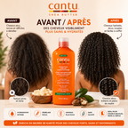 Cantu Shea Butter Hydrating Cream Conditioner – Après-Shampooing Hydratant Sans Sulfate Pour Cheveux Bouclés, Frisés & Crépus