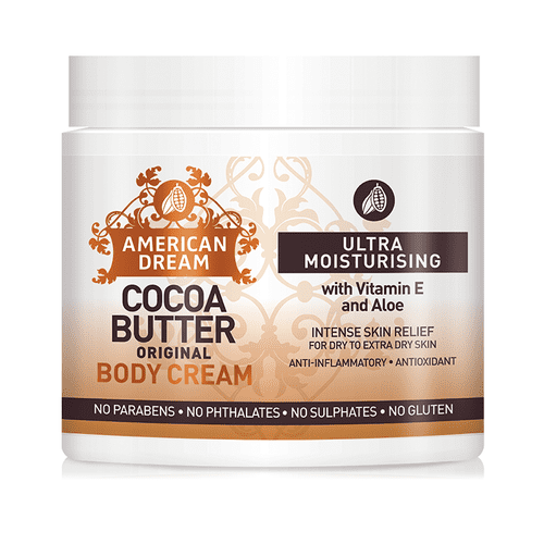 American Dream Cocoa Butter Original Body Cream - Crème Corporelle à la Vitamine E & Aloes 500 ml