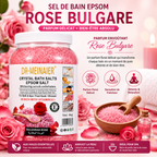 Sel de Bain Epsom Cristallin Rose Bulgare 4Kg – Bain Relaxant Corps, Mains et Pieds SPA Professionnel