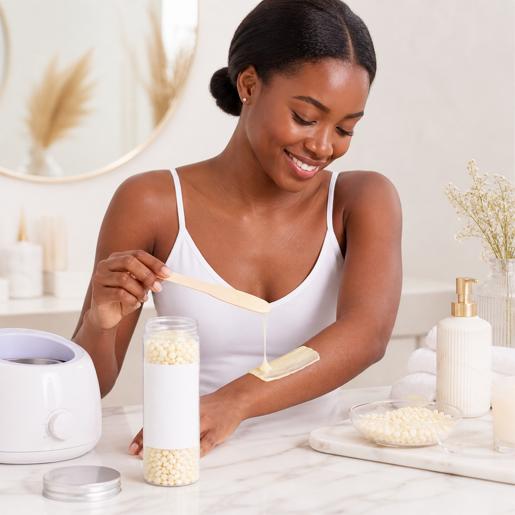 Cire Pelable en Perles Blanches – Épilation Sans Bandes Haute Précision
