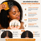 Peigne Massage Cuir Chevelu & Détente – Stimulation Pousse Cheveux & Relaxation