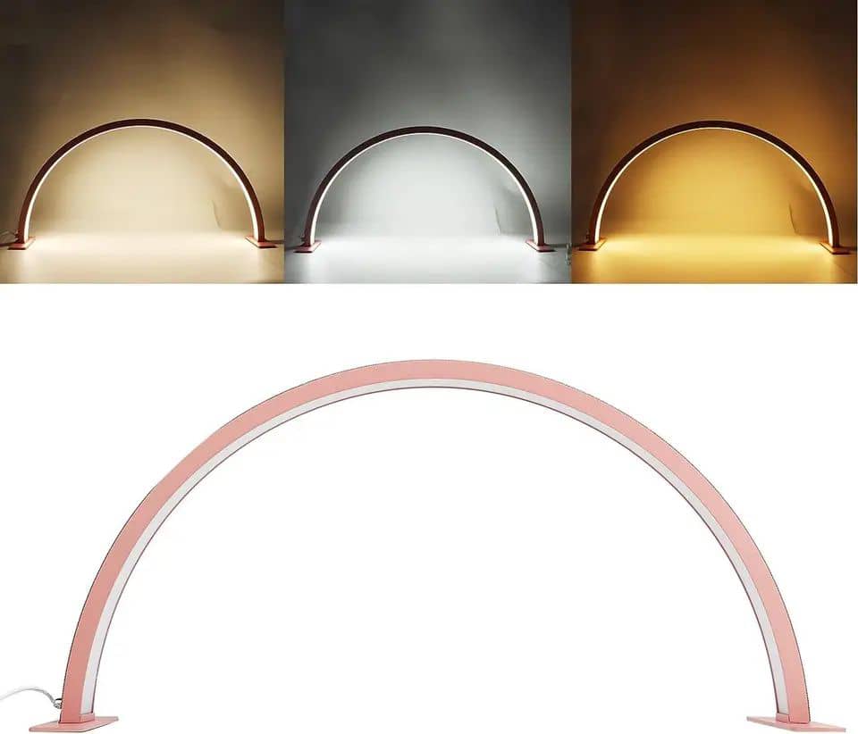 Lampe LED en Forme de Demi-Lune pour Salon de Beauté – Éclairage Professionnel et Élégant