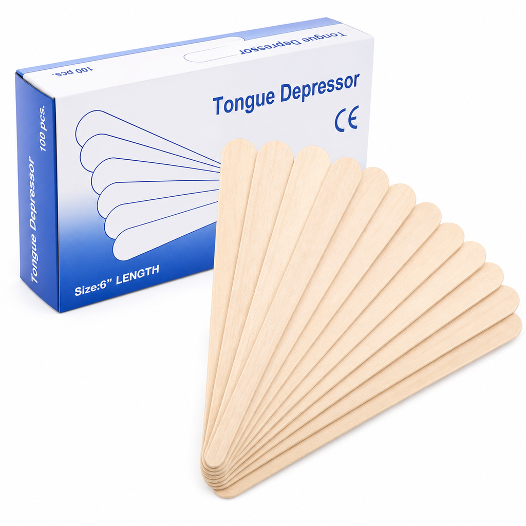 Spatules en Bois Jetables pour Épilation – 100 Pièces | Bâtonnets de Cire Professionnels