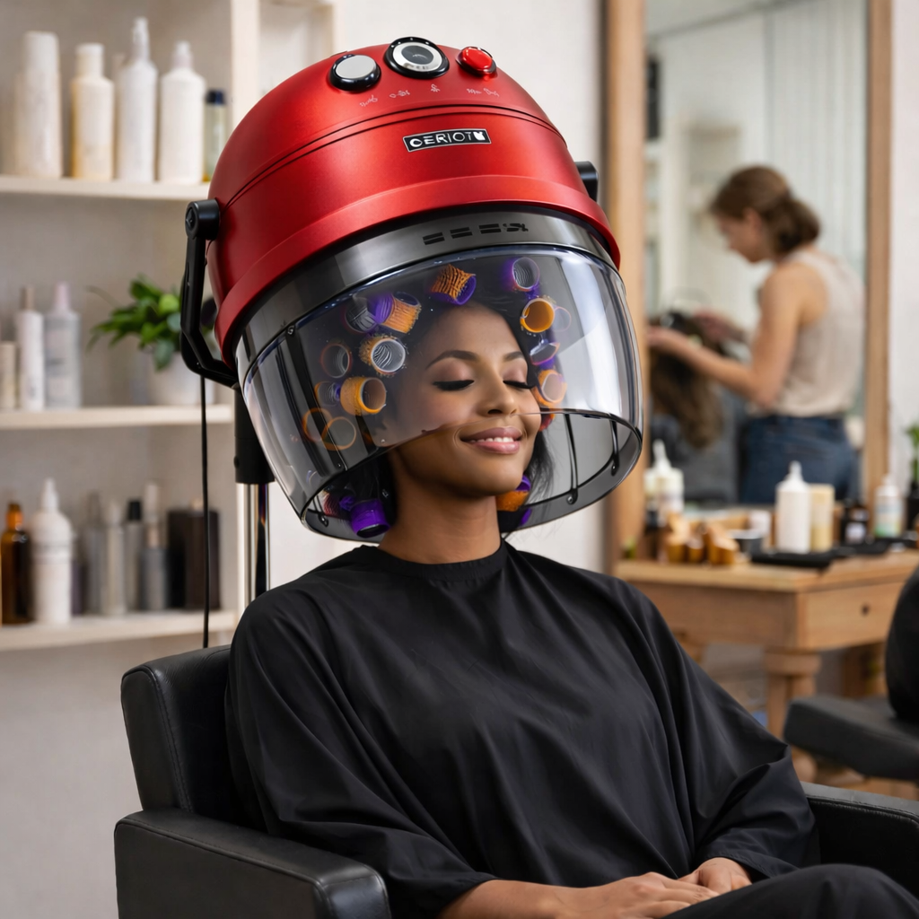 Casque Sèche-Cheveux Professionnel sur Pied EQUATOR – 3000W avec Minuterie & Air Froid