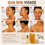 Gua Sha Visage en Résine – Outil de Massage & Réflexologie – Anti-Stress, Peau Lisse & Éclat Naturel