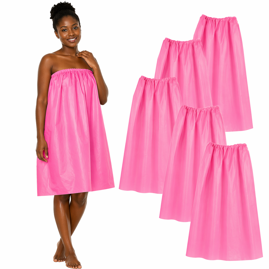 Lot de 10 Robes Jetables Femme Non Tissées – Serviette SPA Usage Unique Élastique – Idéale Institut, Massage, Hammam (Lot Économique)