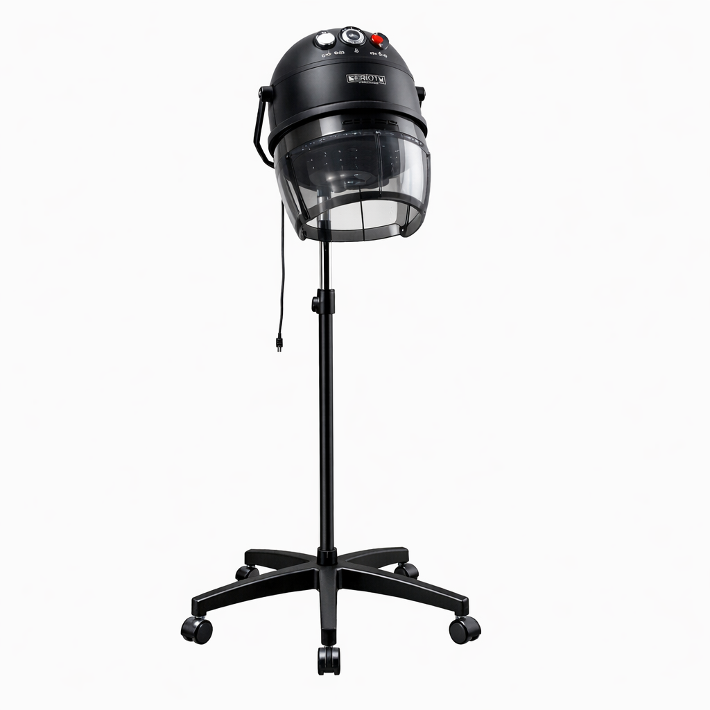 Casque Sèche-Cheveux Professionnel sur Pied EQUATOR – 3000W avec Minuterie & Air Froid