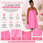 Lot de 10 Robes Jetables Femme Non Tissées – Serviette SPA Usage Unique Élastique – Idéale Institut, Massage, Hammam (Lot Économique)