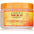 Cantu Shea Butter Natural Hair Define & Shine Custard - Gel Activatrice De Boucle - Définition Et Brillance