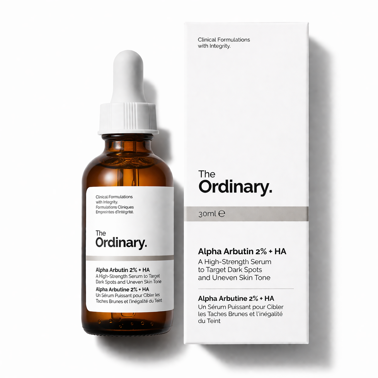 Sérum Alpha Arbutin 2% + Acide Hyaluronique The Ordinary – Anti-Taches & Teint Uniforme