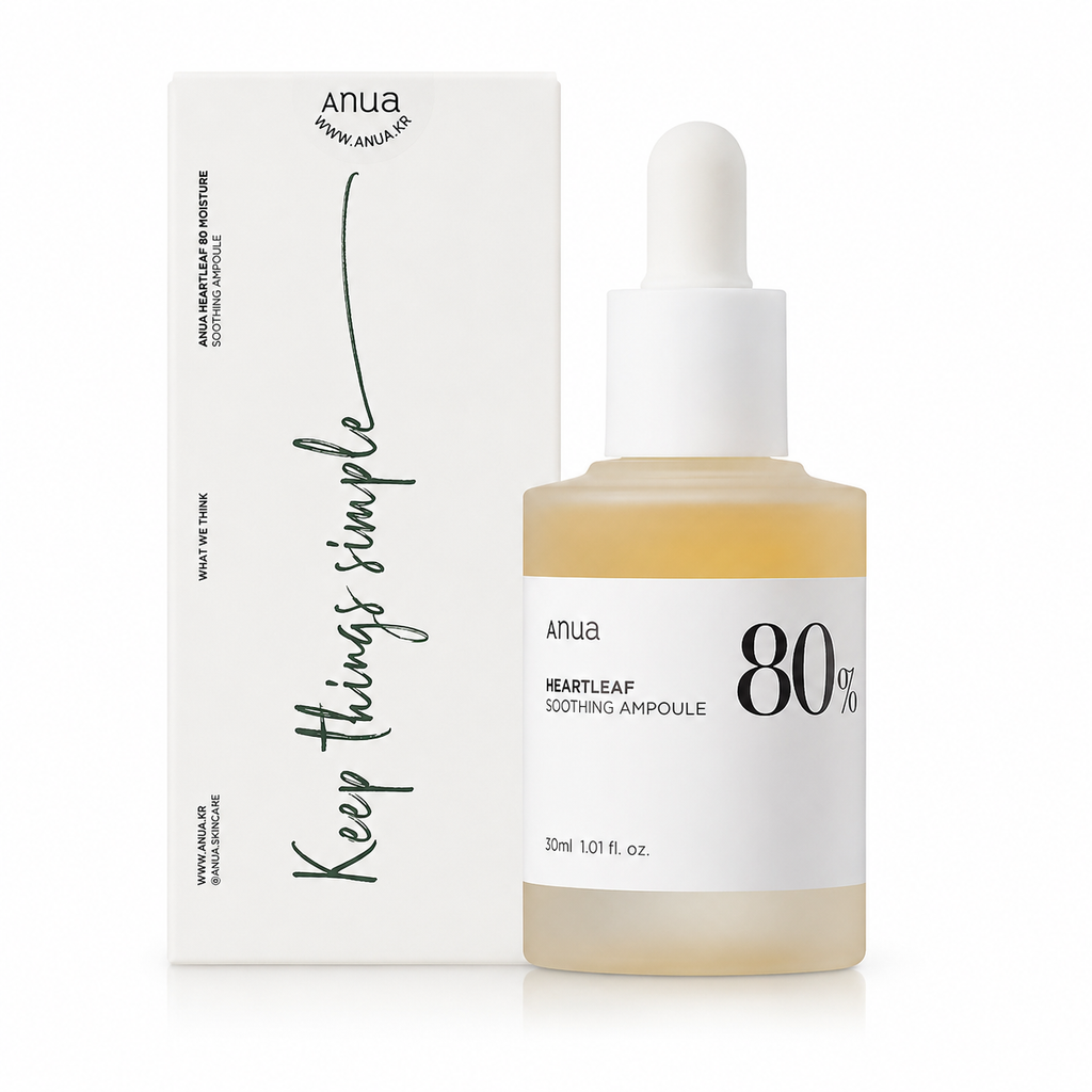 ANUA Heartleaf 80% Moisture Soothing Ampoule – Sérum Apaisant Hydratation Intense