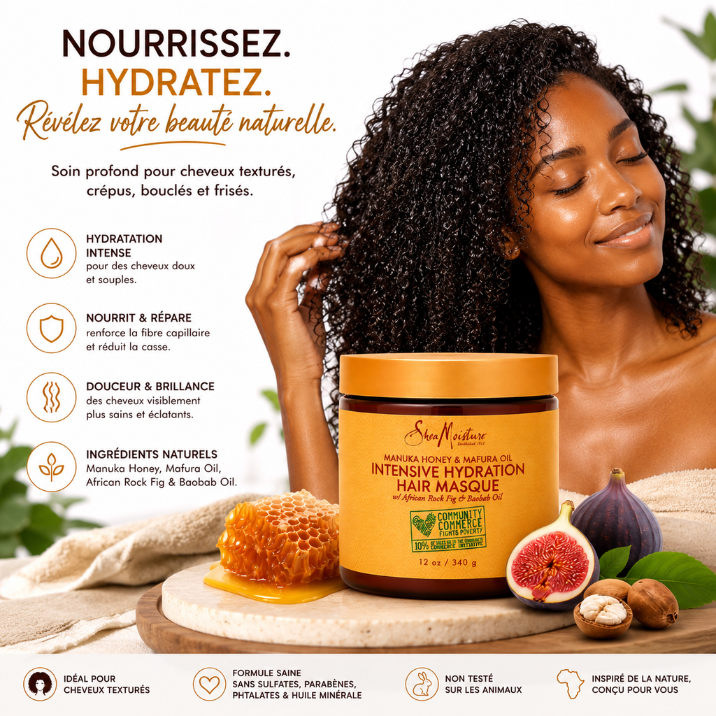 Shea Moisture Manuka Honey & Mafura Oil Intensive Hydration Masque 340g