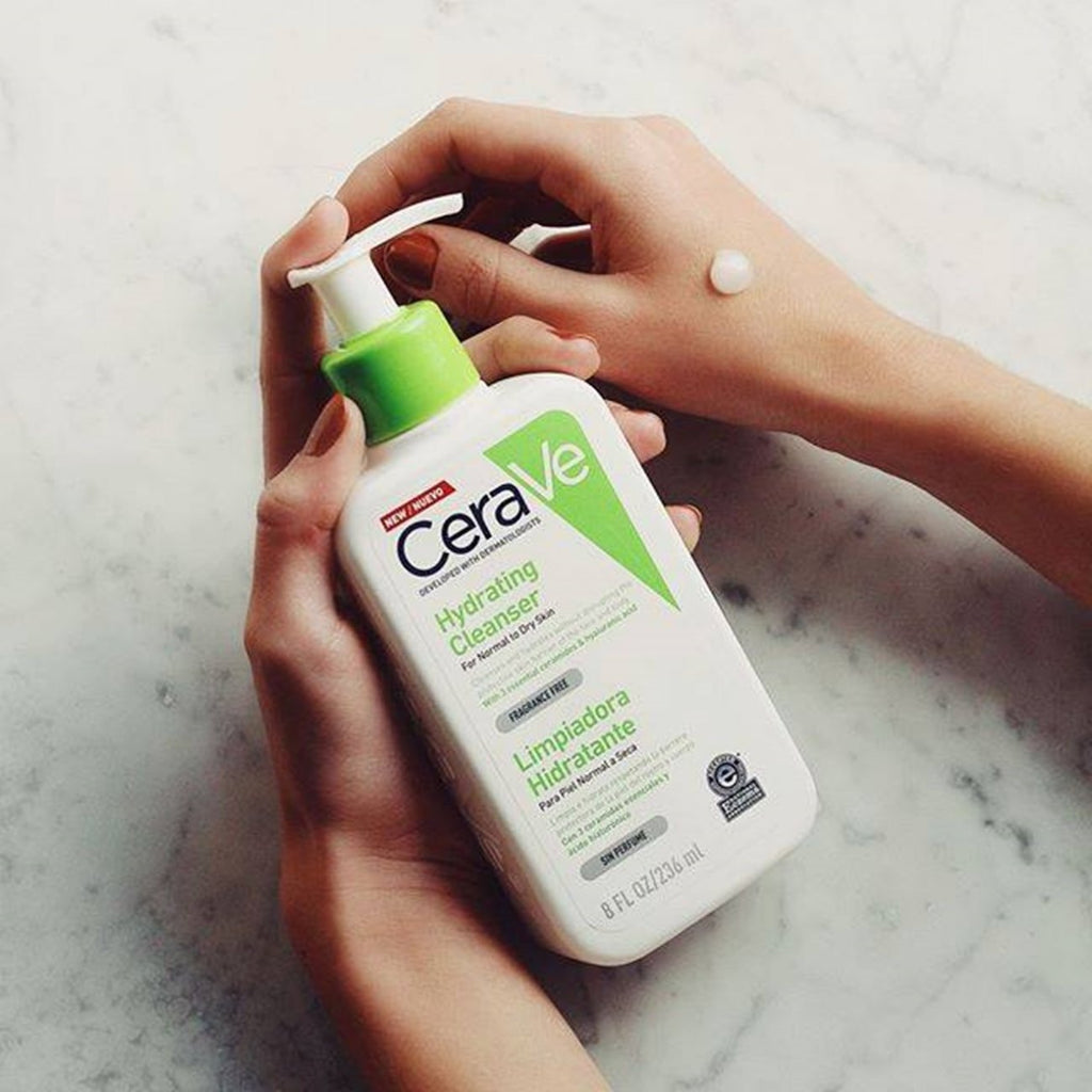 Cerave - Hydrating Facial Cleanser - Crème Lavante Hydratante - Peaux Normales  - à sèches