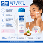 Mixa Lait De Toilette Très Doux 300ml – Nettoyant & Démaquillant Doux Pour Peaux Sensibles