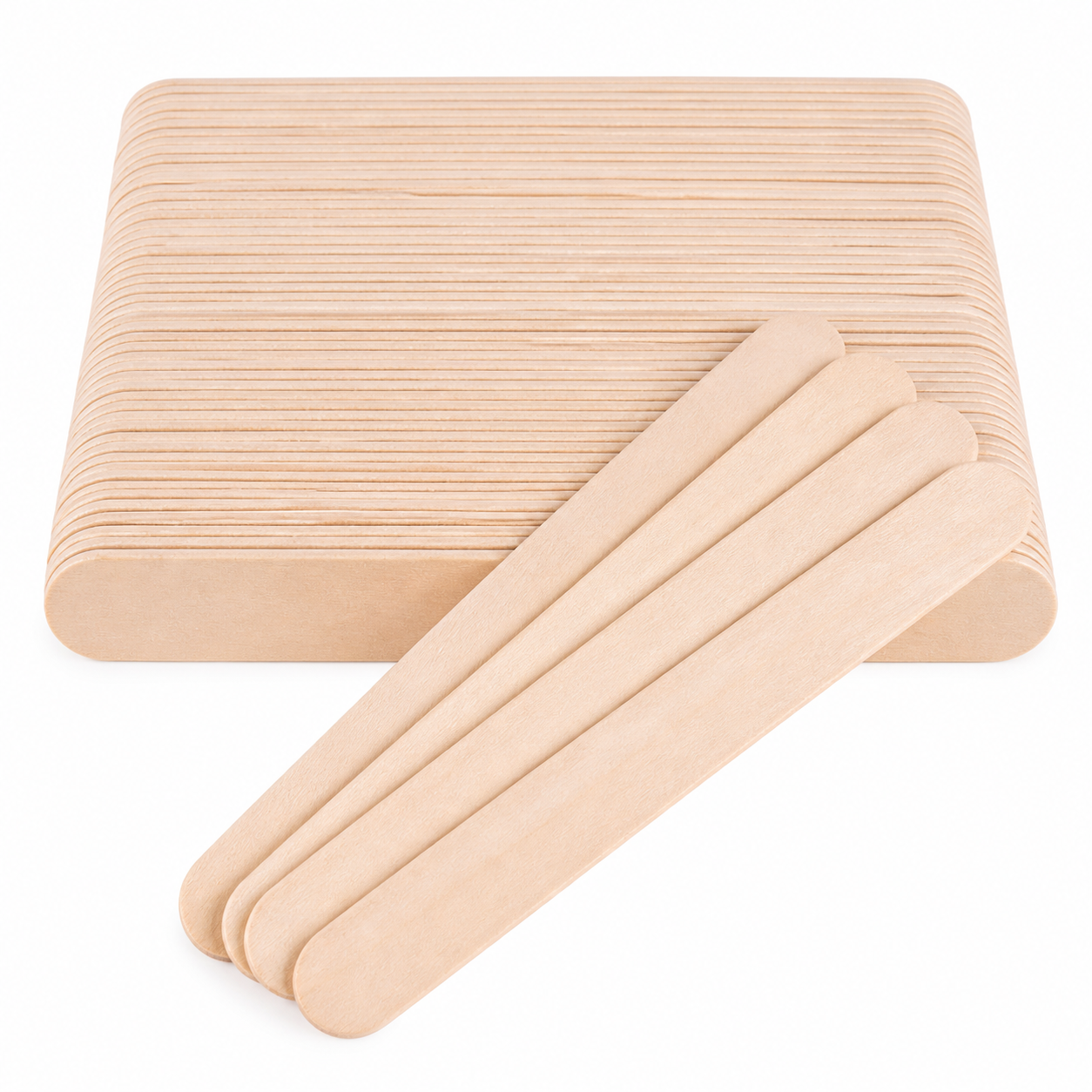 Spatules en Bois Jetables pour Épilation – 100 Pièces | Bâtonnets de Cire Professionnels