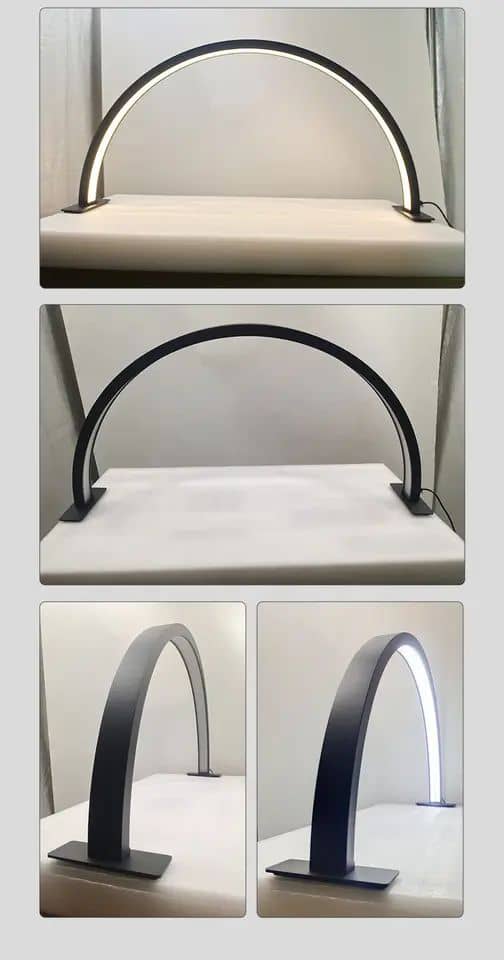 Lampe LED en Forme de Demi-Lune pour Salon de Beauté – Éclairage Professionnel et Élégant