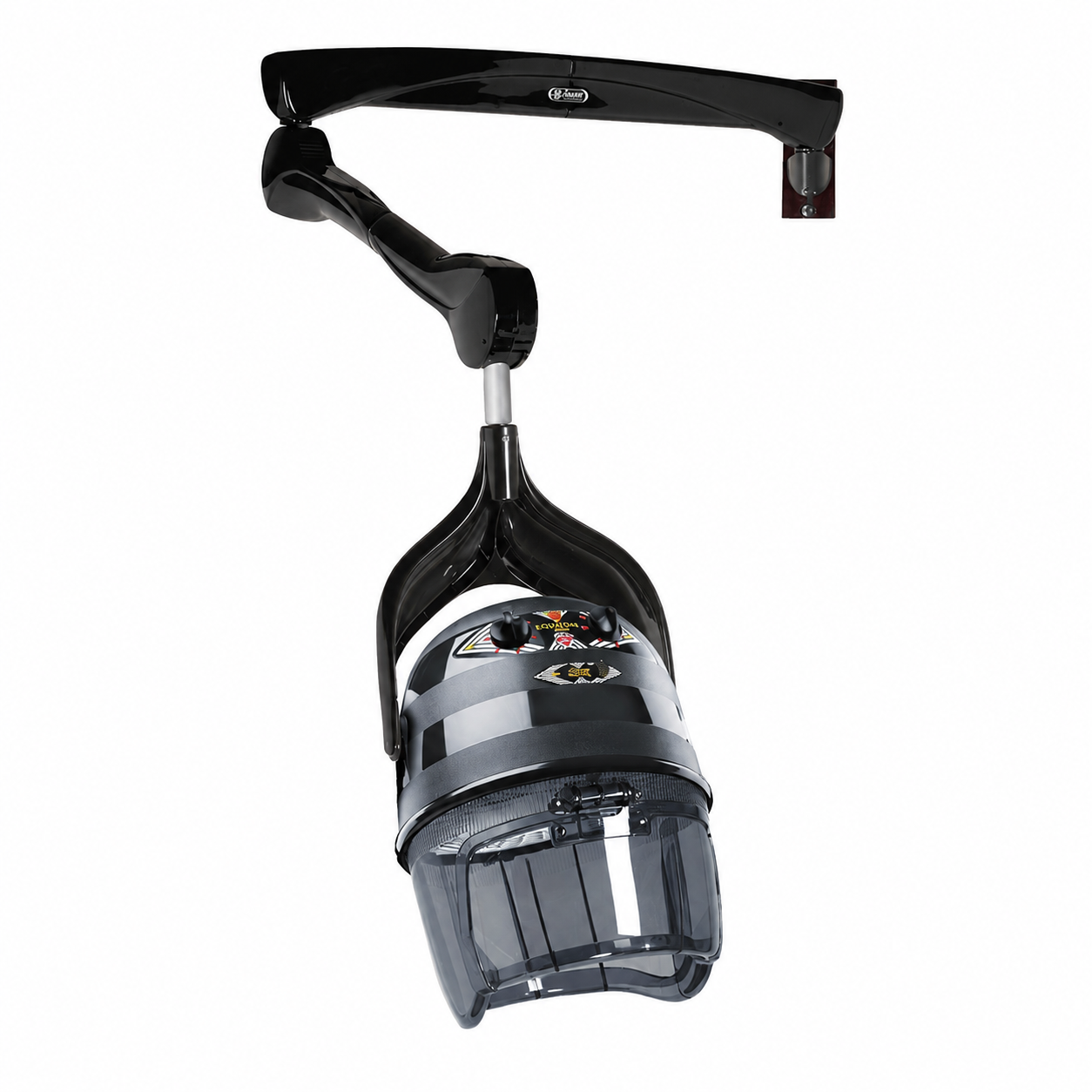 Casque Sèche-Cheveux Professionnel Mural Equator 3000 Noir – 930W, 2 Vitesses, Température Réglable 20 à 70°C