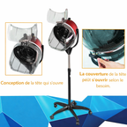 Casque Sèche-Cheveux Professionnel sur Pied EQUATOR – 3000W avec Minuterie & Air Froid