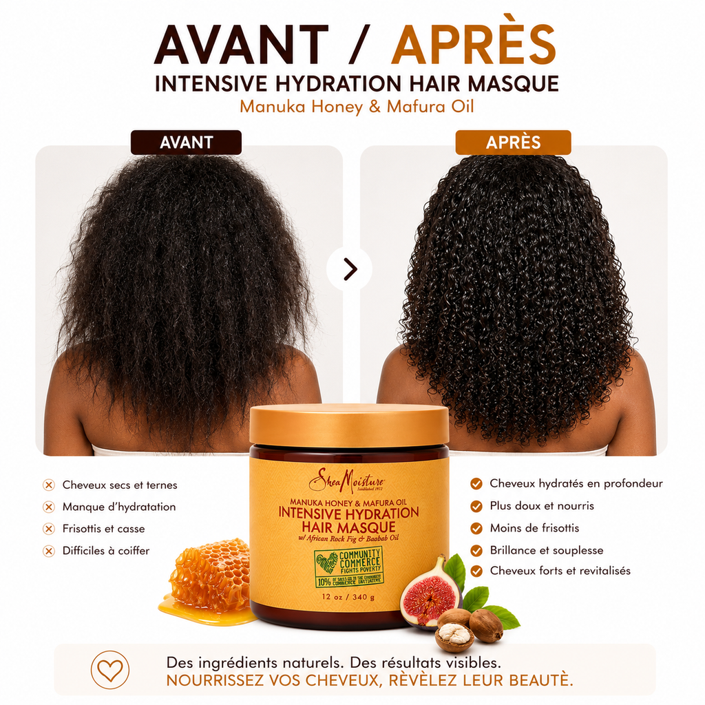 Shea Moisture Manuka Honey & Mafura Oil Intensive Hydration Masque 340g
