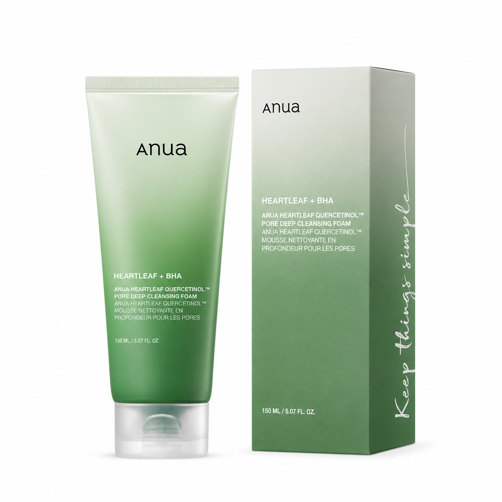 ANUA Heartleaf Quercetinol Pore Deep Cleansing Foam – Mousse Nettoyante Purifiante – 150ml