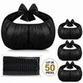 Lot de 50 Soutiens-Gorge Jetables Noir – Sous-vêtements SPA Hygiéniques pour Soins, Massage & Institut