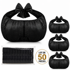 Lot de 50 Soutiens-Gorge Jetables Noir – Sous-vêtements SPA Hygiéniques pour Soins, Massage & Institut