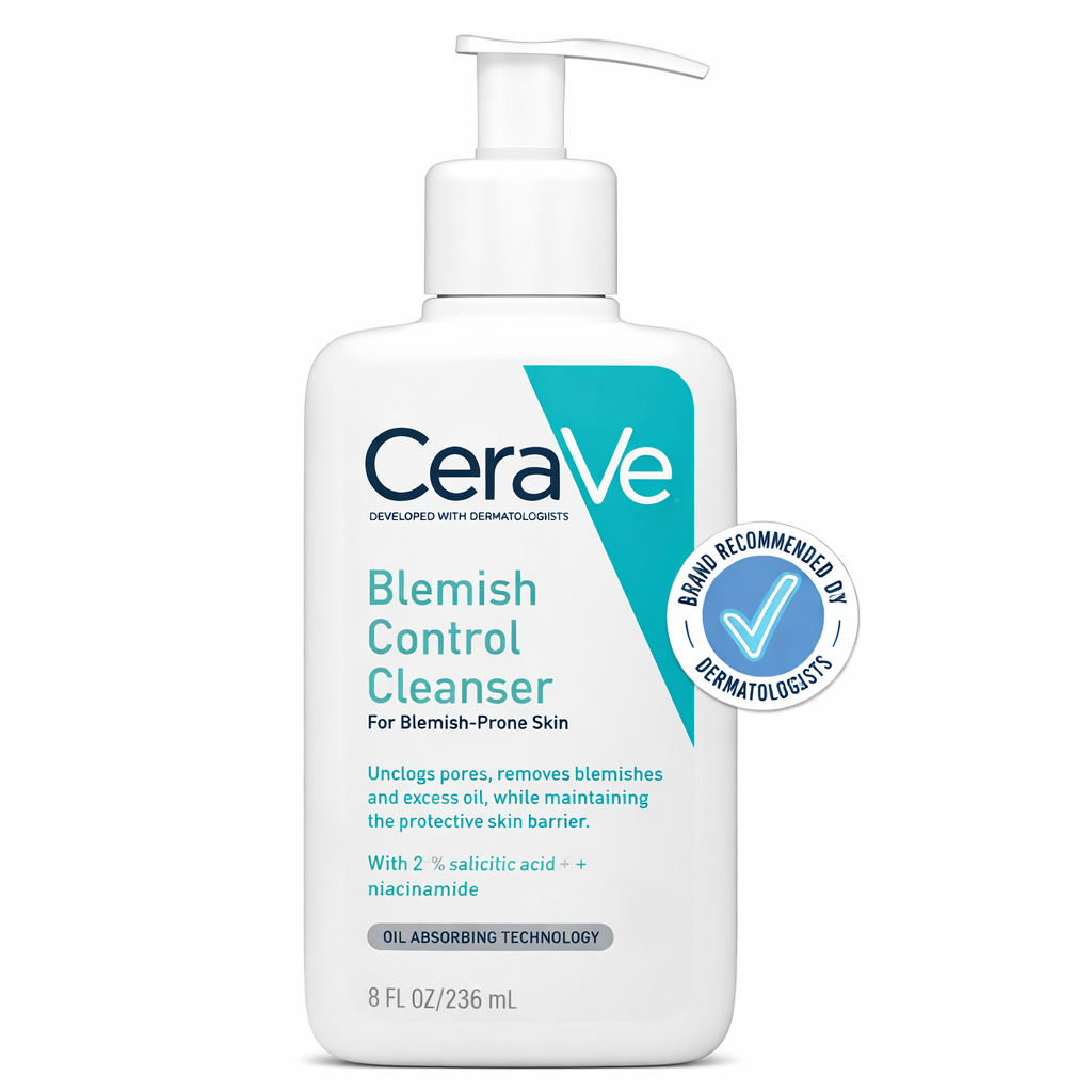 CeraVe Gel Nettoyant Anti-Imperfections 2% Acide Salicylique – Peaux Grasses à Imperfections 236ml
