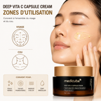 Medicube Deep Vita C Capsule Cream – Crème Éclat à la Vitamine C et Niacinamide pour Taches et Teint Uniforme – 55 g