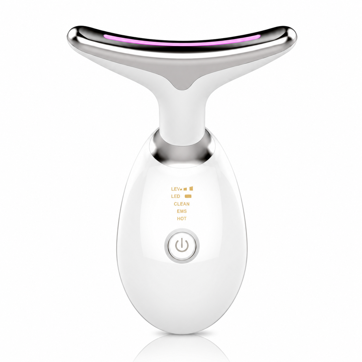 Appareil de Massage Visage LED & EMS 7 Couleurs – Outil Beauté Électrique Éclat & Détente (Blanc / Noir / Rouge)