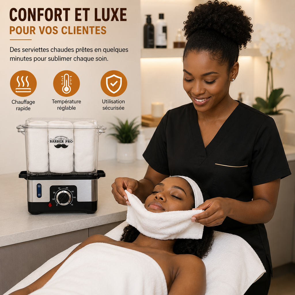 Chauffe-Serviettes Professionnel Spa & Institut – Stérilisateur de Serviettes Chaudes 18L avec Température Réglable