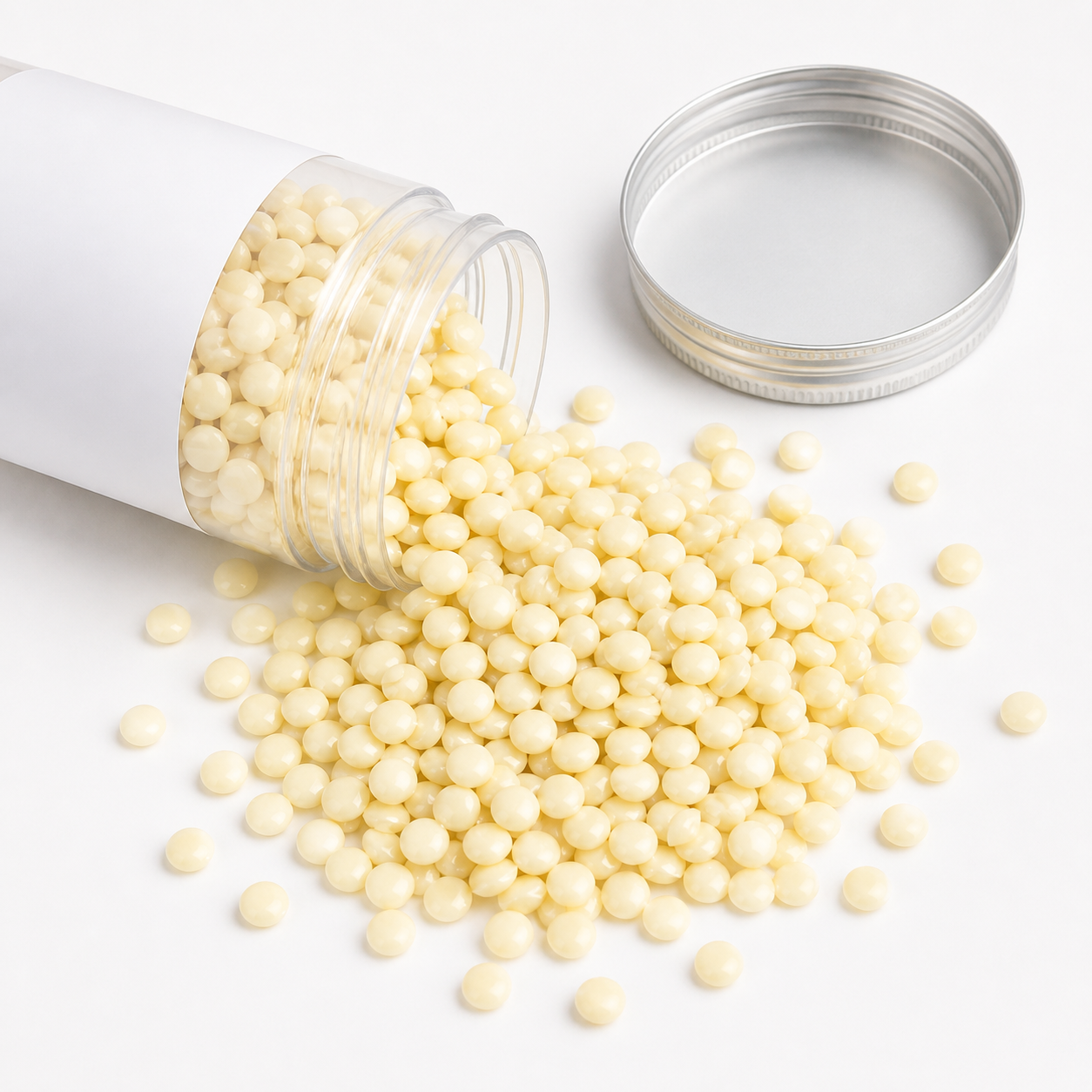 Cire Pelable en Perles Blanches – Épilation Sans Bandes Haute Précision