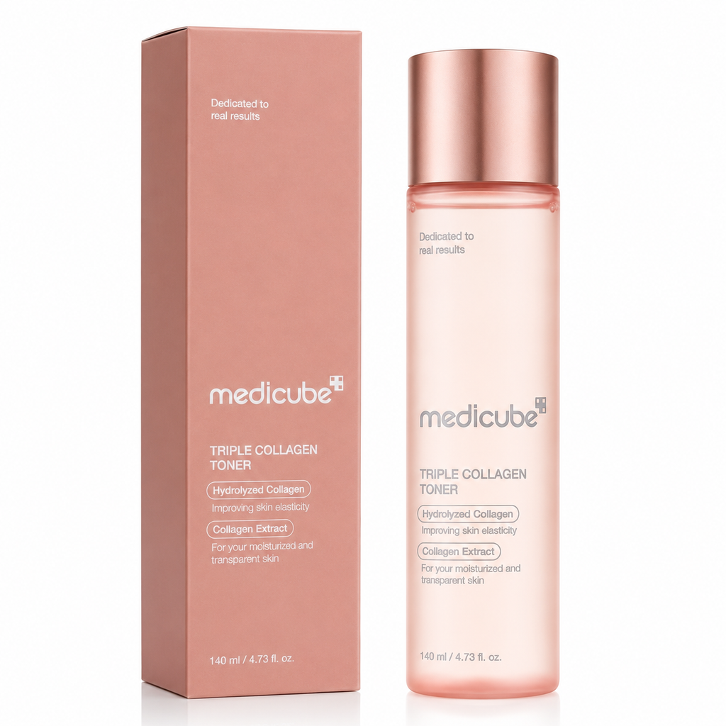 Medicube Triple Collagen Toner – Tonique Hydratant Au Triple Collagène Pour Une Peau Repulpée Et Éclatante – 140 ml