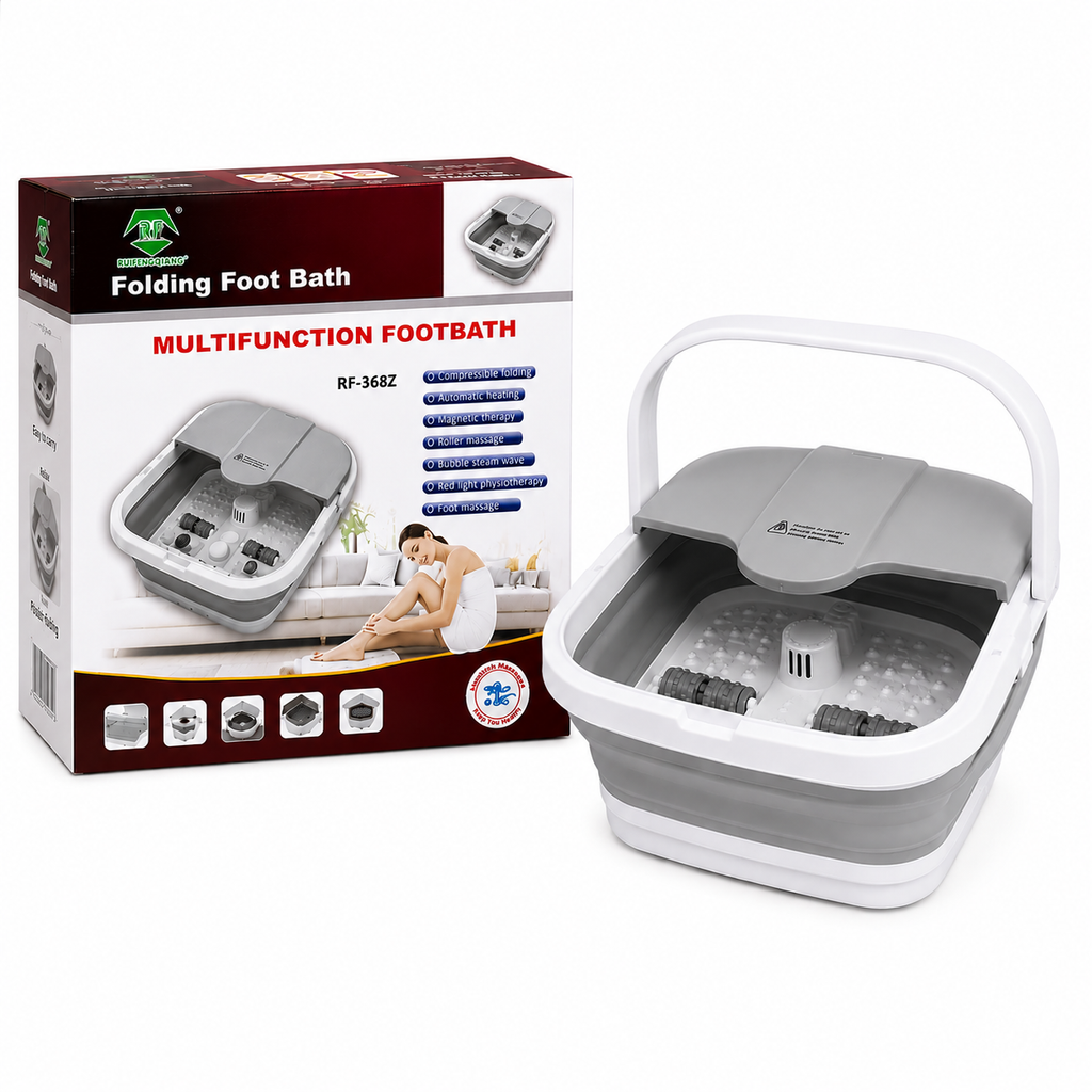 Bain de Pied Pliable Chauffant Multifonction RF-368Z – Spa Relaxant Massage & Bulles