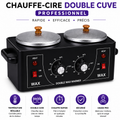 Chauffe-Cire Double Cuve Professionnel – Appareil Épilation 2 Bacs Réglables