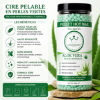 Cire Pelable en Perles Vertes – Épilation Sans Bandes Peaux Sensibles