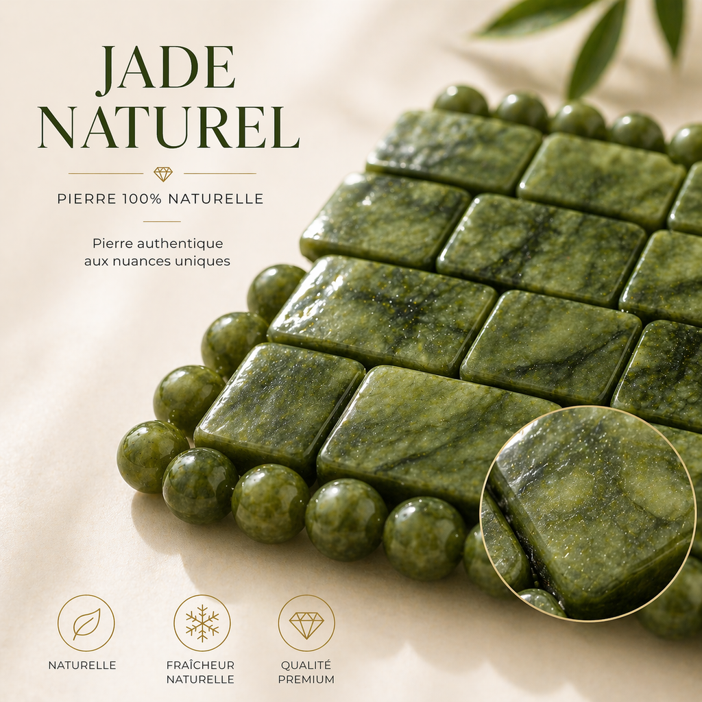 Masque Yeux en Jade Naturel – Rituel de Fraîcheur & Éclat du Regard